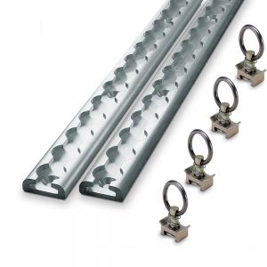 VersaTie Aluminum Track - Surface Mount, Contoured Edge